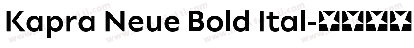 Kapra Neue Bold Ital字体转换
